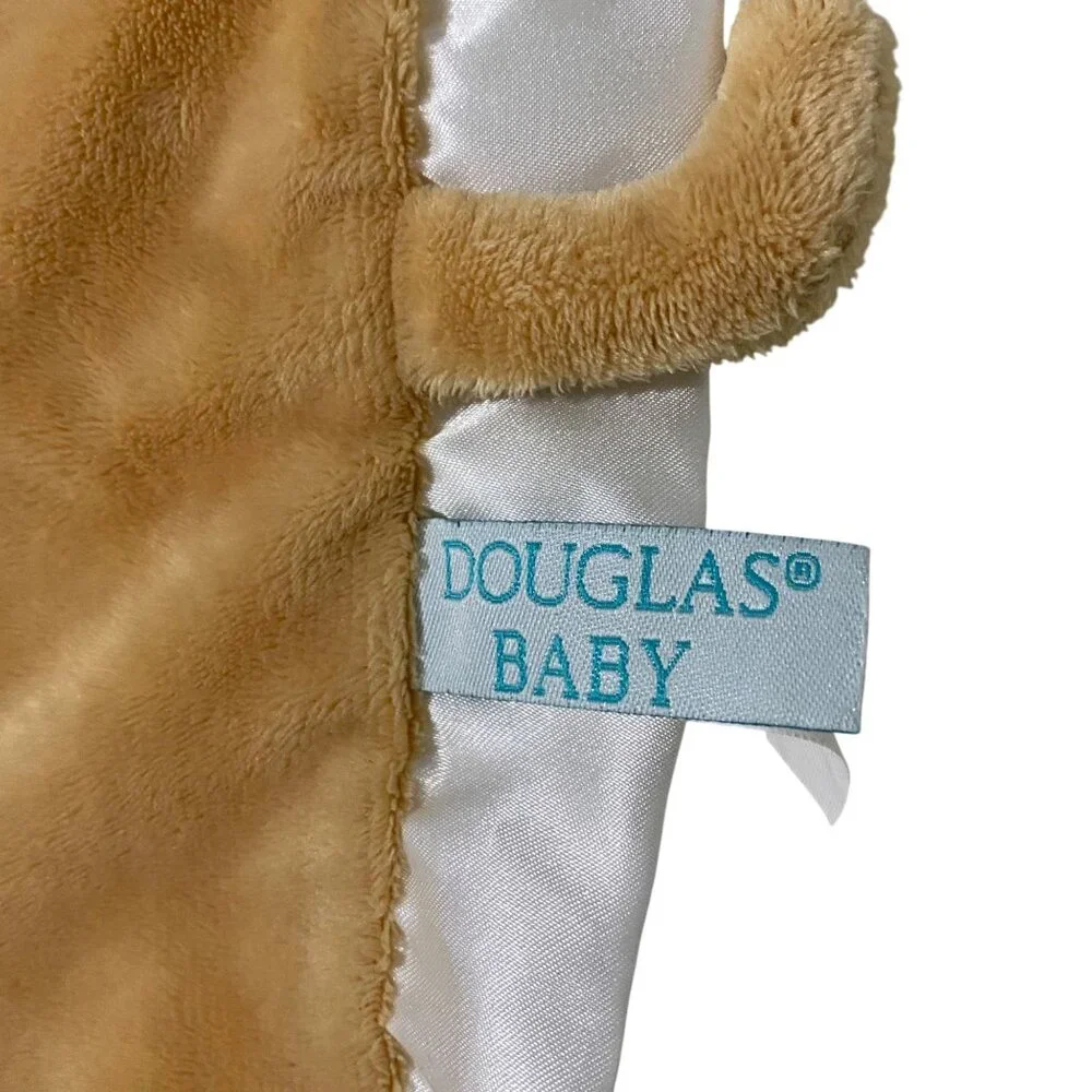 Douglas Baby Beagle Puppy Dog Lovey Tan Satin Trim Soother Security Blanket 2012